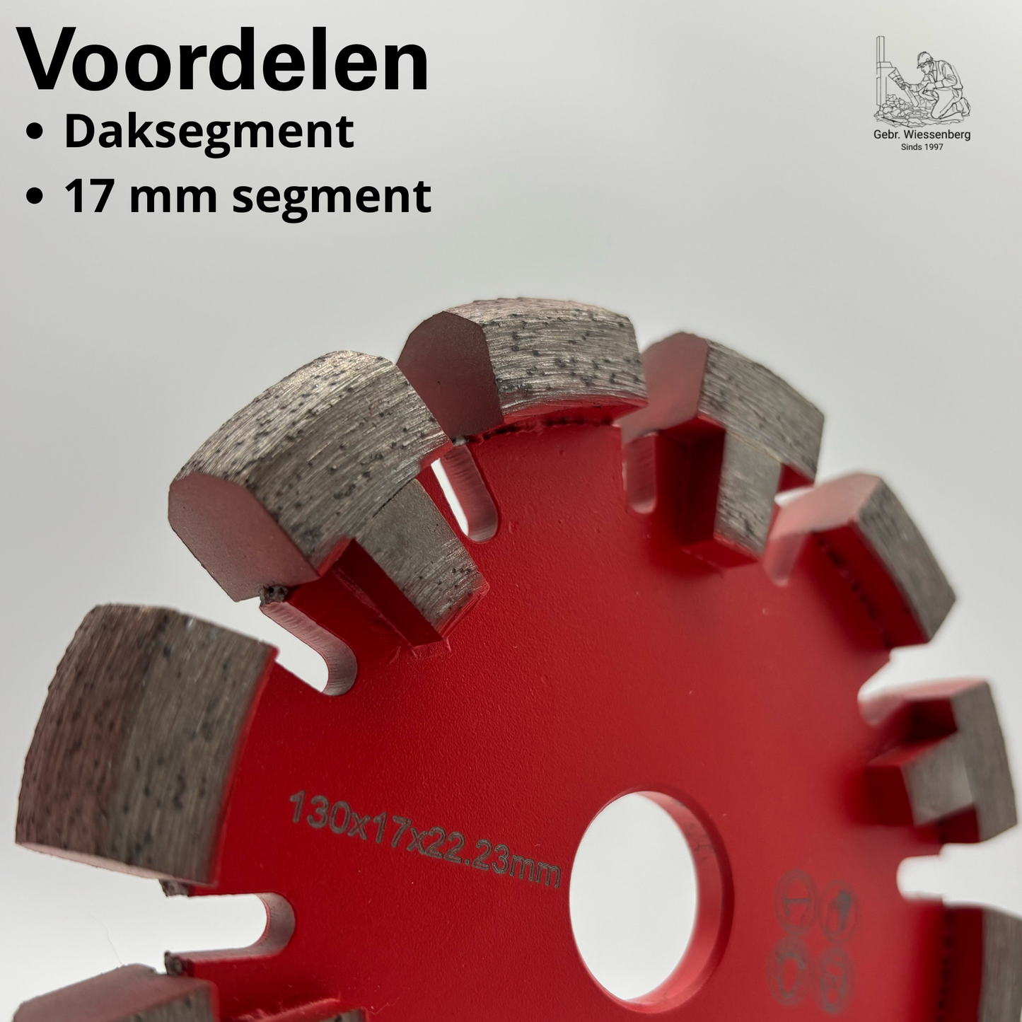 Vloerenfreesschijf Vloerverwarming Harde Vloeren 17 X 130